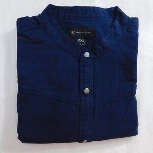 𝅺navy long Sleeve Panindrome Shirt M-XL-XXL